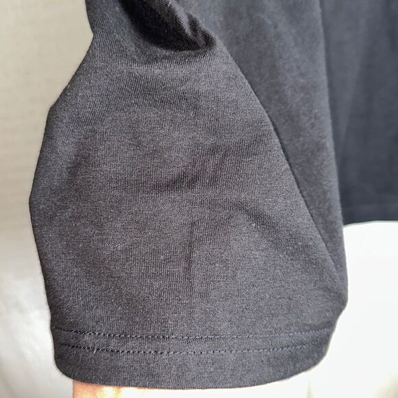 VANS M Black White Patch Logo CA VANS NY Cotton Crewneck Short Sleeve Tee - Picture 7 of 9